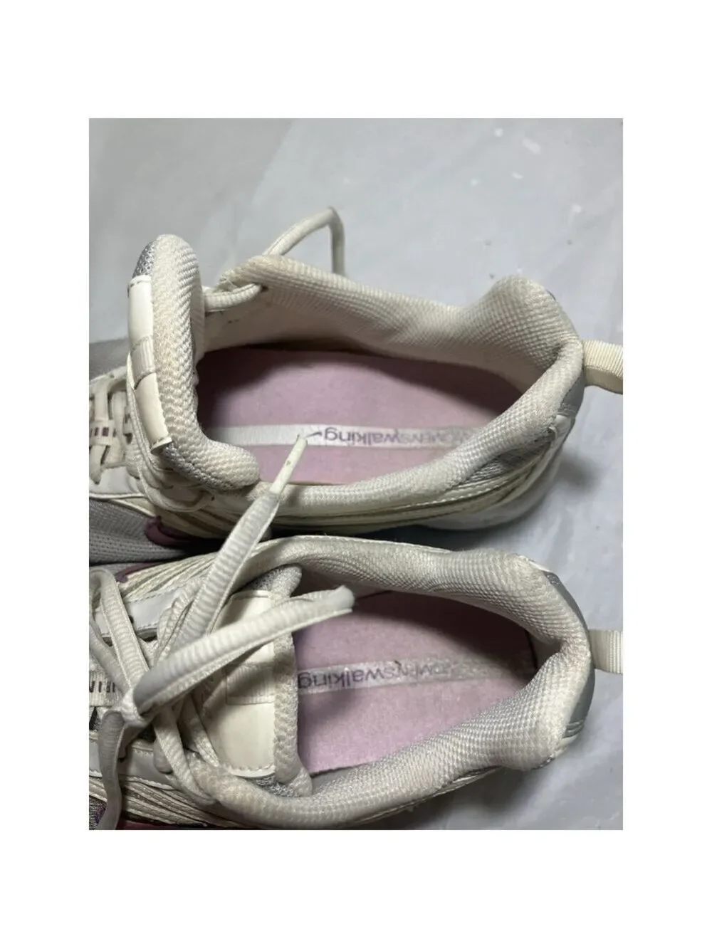 Nike Women Shoe Air Impel II Size 8.5 White Silver Walking Sneaker nike 312932-0